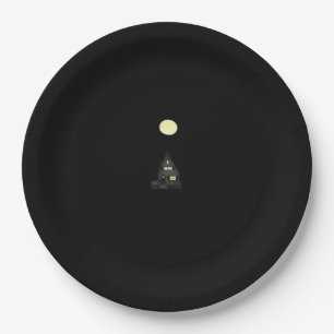 Whimsigoth Autumn Cottage Oversized Paper Plate