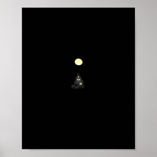 Whimsigoth Autumn Cottage Oversized Poster