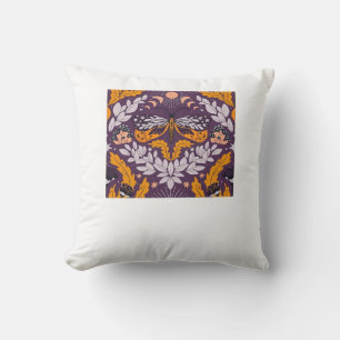 Whimsigoth Butterfly Florals - Purple, Lavender An Cushion