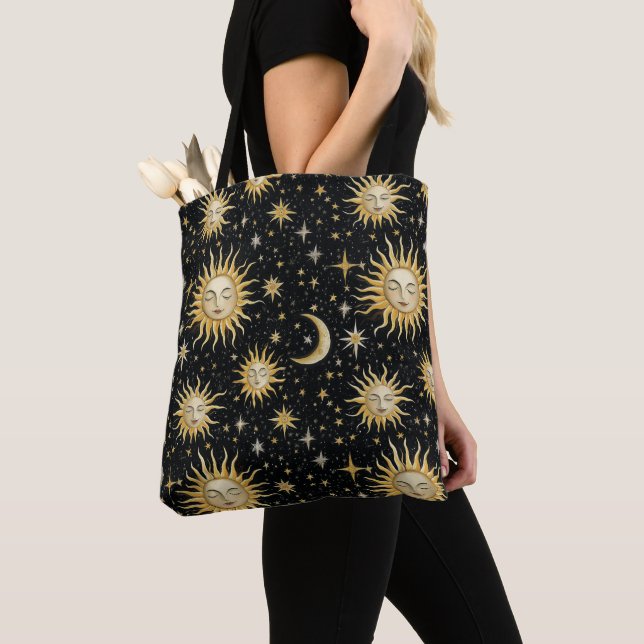 Whimsigoth Celestial Tote Bag (Close Up)