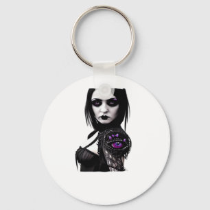 Whimsigoth Classic Design For Halloween Key Ring