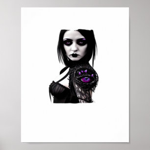 Whimsigoth Classic Design For Halloween Poster