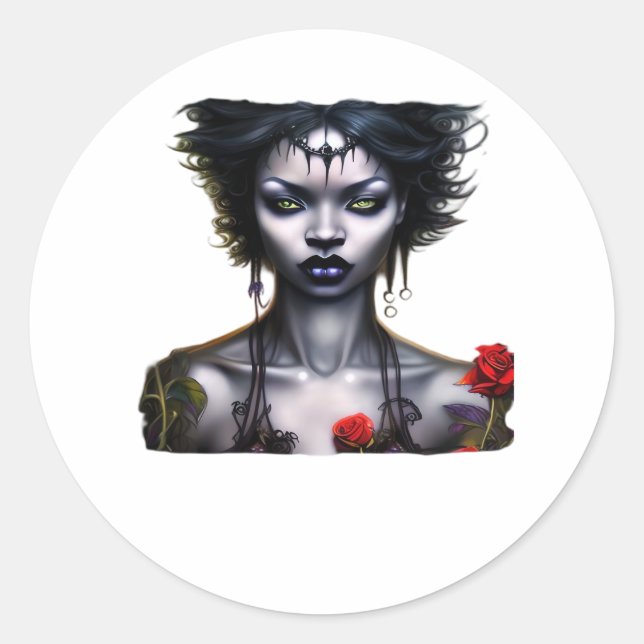 Whimsigoth Classic Magic  Round Sticker (Front)