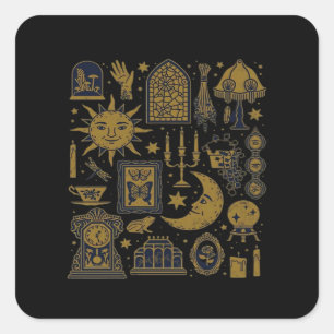 Whimsigoth Classic – Mystical Moons & Forest Square Sticker