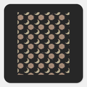 Whimsigoth Clouds Graphic Square Sticker