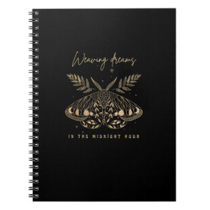 Whimsigoth Cottagecore Goblincore Mystical Moth Go Notebook