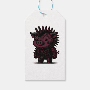 Whimsigoth Cyborg Sloth Vintage Art Design Classic Gift Tags