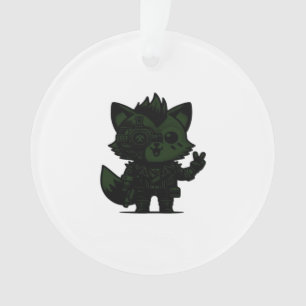 Whimsigoth Cyborg Vintage Art Design Classic Ornament