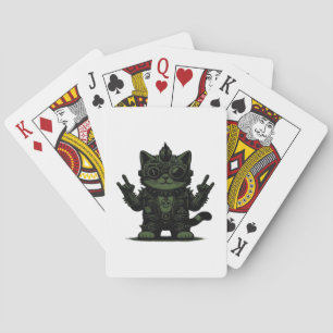 Whimsigoth Cyborg  Vintage Art Design Classic Playing Cards