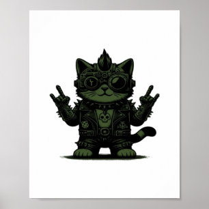 Whimsigoth Cyborg Vintage Art Design Classic Poster