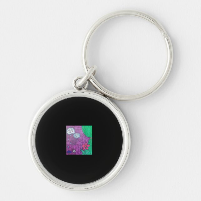 Whimsigoth Design For Halloween Key Ring (Front)
