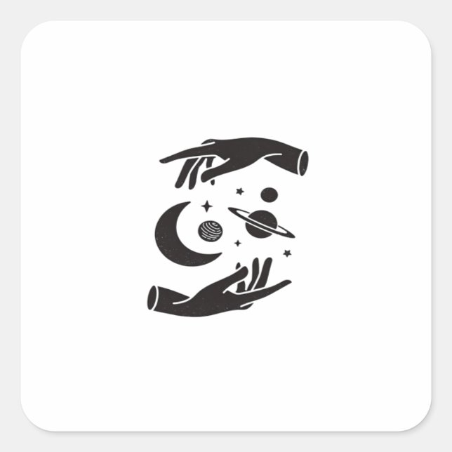 Whimsigoth Design Square Sticker (Front)