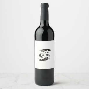 Whimsigoth Design Wine Label