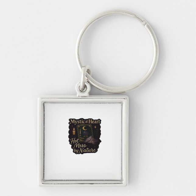 Whimsigoth Fantasy – Mystical Forests, Moons & Mag Key Ring (Front)