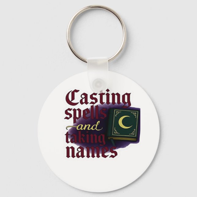 Whimsigoth Fantasy – Mystical Forests, Moons & Mag Key Ring (Front)