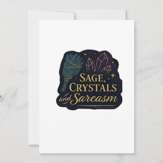 Whimsigoth Fantasy Mystical Forests, Moons & Magic Holiday Card (Front)