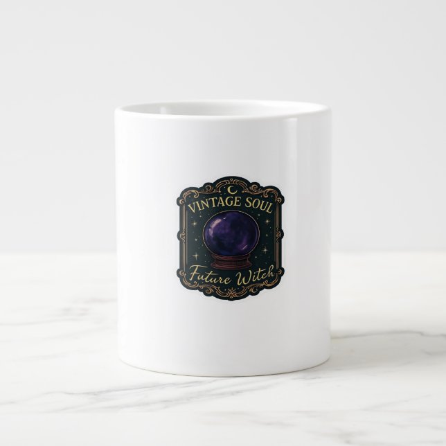 Whimsigoth Fantasy Mystical Forests, Moons & Magic Large Coffee Mug (Front)