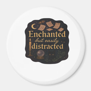 Whimsigoth Fantasy Mystical Forests, Moons & Magic Magnet