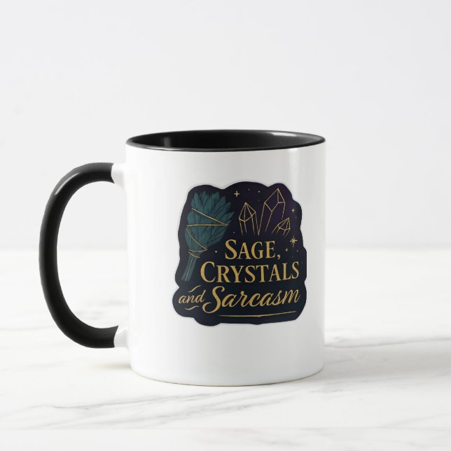 Whimsigoth Fantasy Mystical Forests, Moons & Magic Mug (Left)