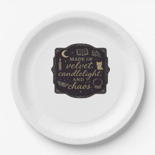 Whimsigoth Fantasy Mystical Forests, Moons & Magic Paper Plate