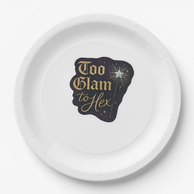 Whimsigoth Fantasy Mystical Forests, Moons & Magic Paper Plate (Front)