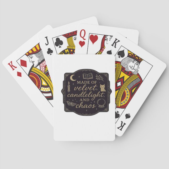 Whimsigoth Fantasy Mystical Forests, Moons & Magic Playing Cards (Back)