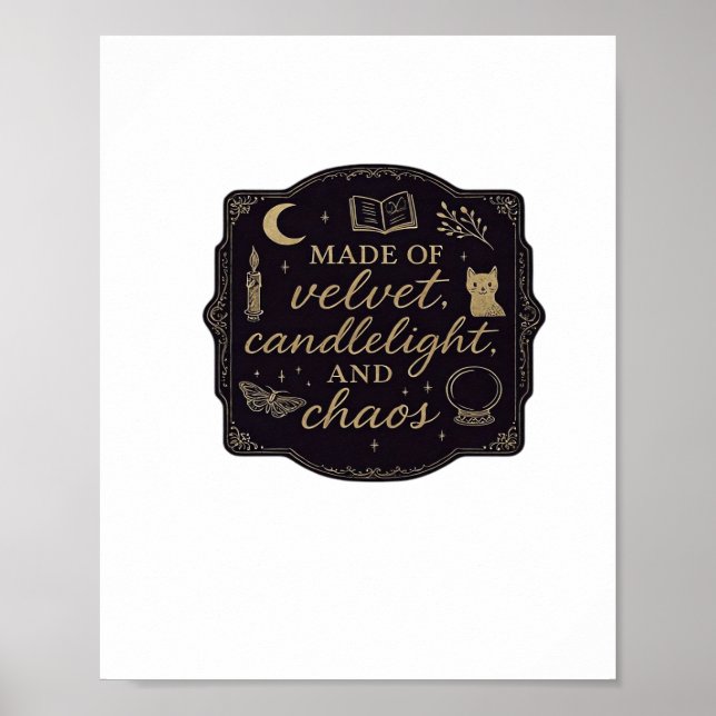 Whimsigoth Fantasy Mystical Forests, Moons & Magic Poster (Front)