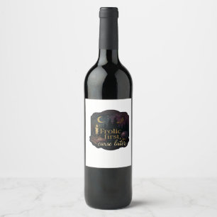 Whimsigoth Fantasy Mystical Forests, Moons & Magic Wine Label