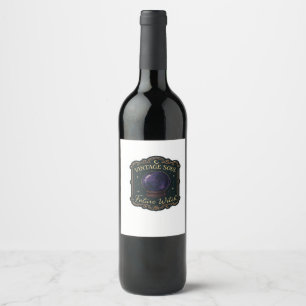 Whimsigoth Fantasy Mystical Forests, Moons & Magic Wine Label