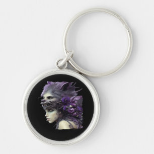 Whimsigoth Funny Design For Halloween Key Ring