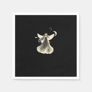 Whimsigoth Girl Dark Fairy Aesthetic With Vibes Cl Napkin