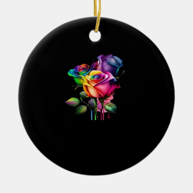 Whimsigoth – Gothic Design Ceramic Ornament (Front)