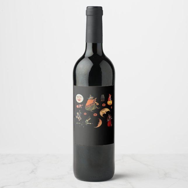 Whimsigoth Halloween Pack Classic Wine Label (Front)
