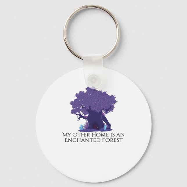 Whimsigoth Ink – Mystical Forests, Moons & Magic A Key Ring (Front)