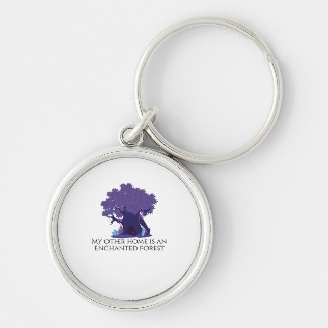 Whimsigoth Ink – Mystical Forests, Moons & Magic A Key Ring (Front)
