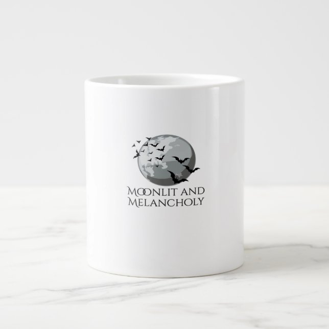 Whimsigoth Ink – Mystical Forests, Moons Magic Cla Large Coffee Mug (Front)