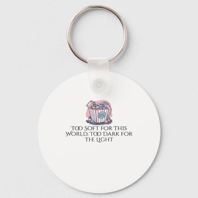Whimsigoth Ink – Mystical Forests, Moons & Magic E Key Ring (Front)