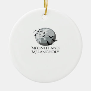 Whimsigoth Ink – Mystical Forests, Moons & Magic M Ceramic Ornament