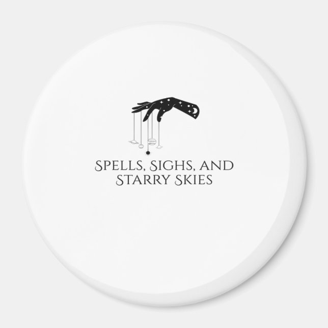 Whimsigoth Ink – Mystical Forests, Moons & Magic O Magnet (Front)