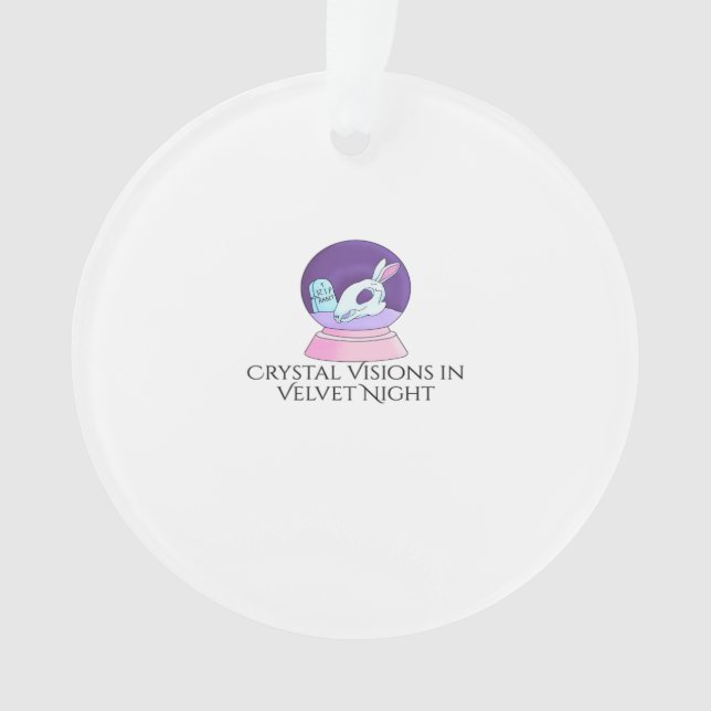 Whimsigoth Ink – Mystical Forests, Moons & Magic R Ornament (Front)