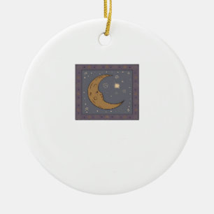 Whimsigoth Moon Classic Ceramic Ornament