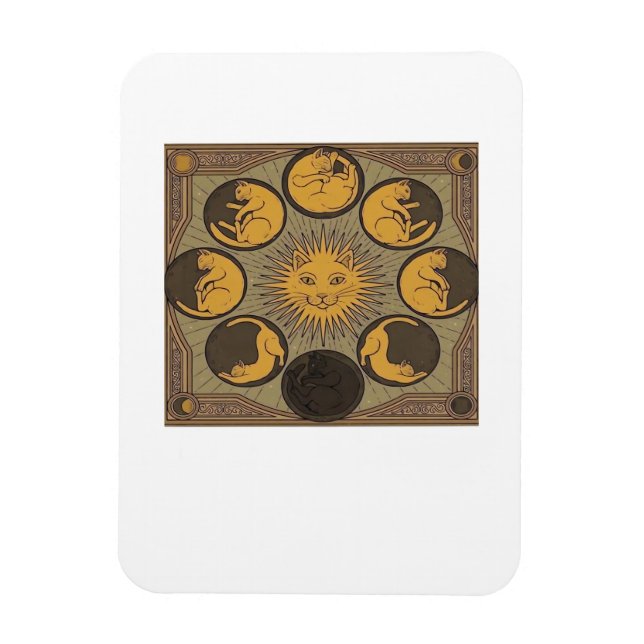 Whimsigoth Moon Classic Magnet (Vertical)