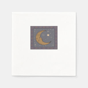 Whimsigoth Moon Classic Napkin