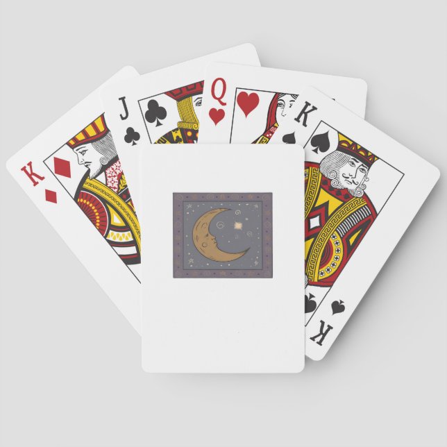 Whimsigoth Moon Classic Playing Cards (Back)