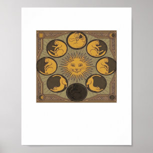 Whimsigoth Moon Classic Poster