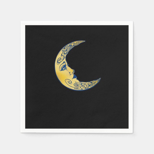 Whimsigoth Moon Napkin (Front)