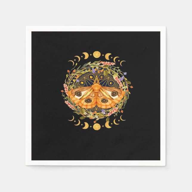 Whimsigoth Moth Classic Napkin (Front)