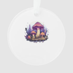 Whimsigoth Mushrooms And Crystals Classic Ornament