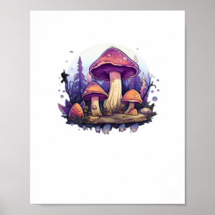 Whimsigoth Mushrooms And Crystals Classic Poster