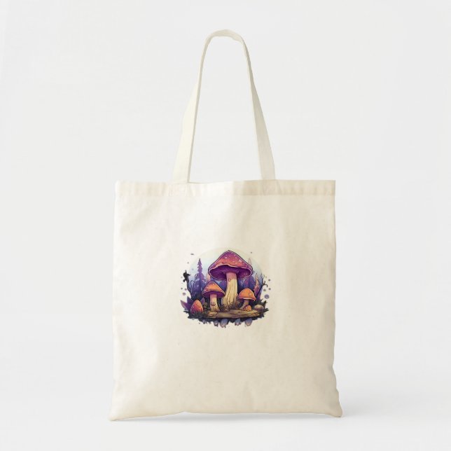 Whimsigoth Mushrooms And Crystals Classic Tote Bag (Front)